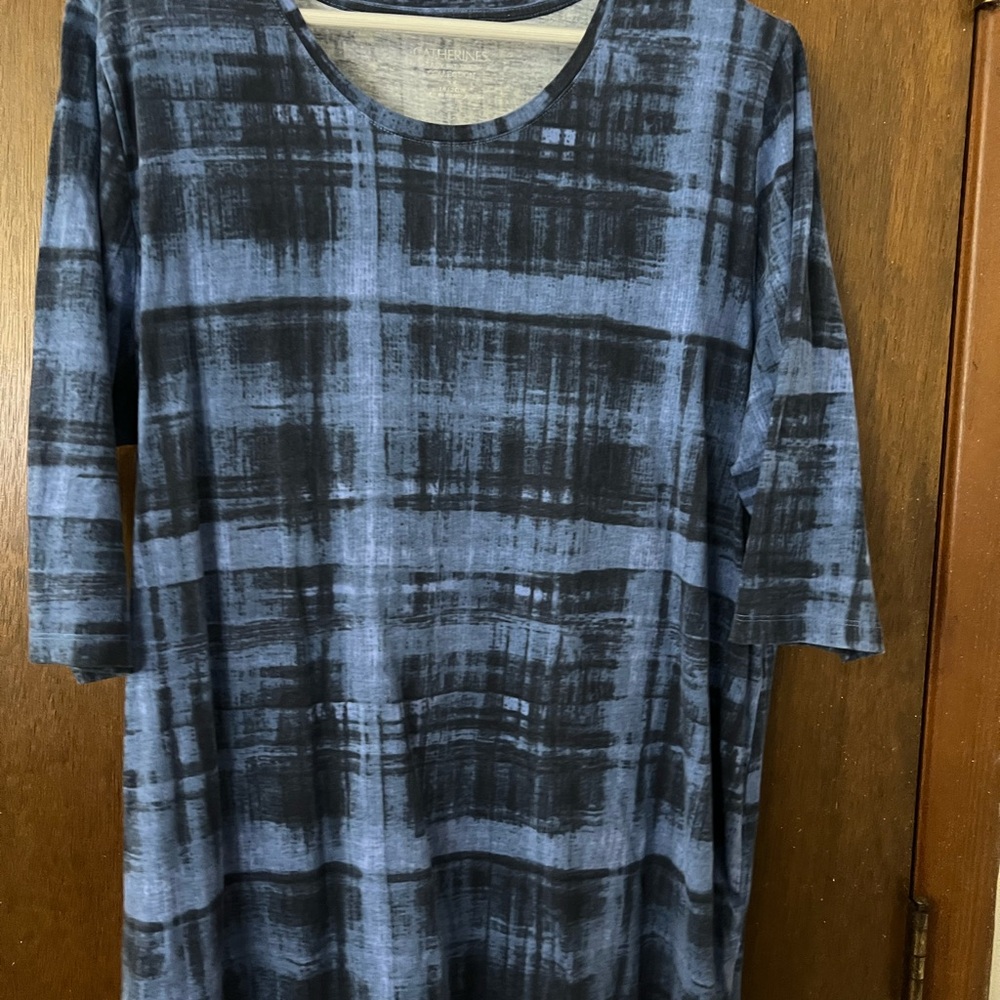 Catherines Blue Heathered Tee
